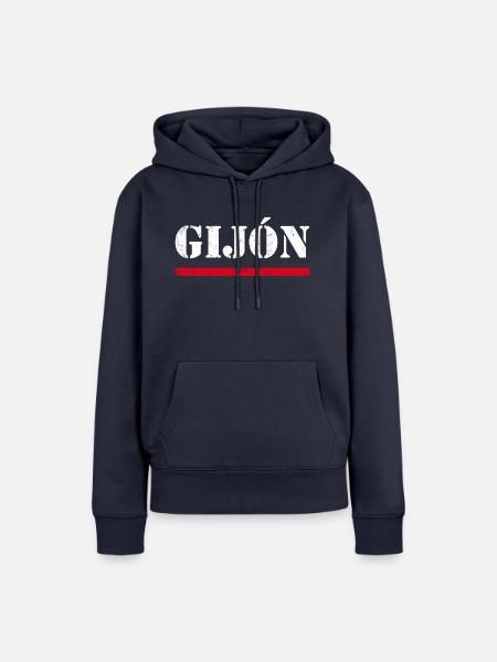Gijón - Frauen Premium Bio Hoodie - Navy