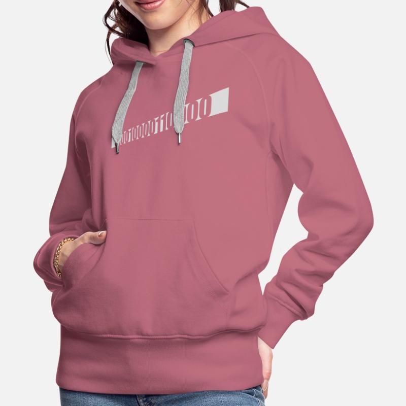 Binär Code Programm Sprache Frauen Premium Bio Hoodie