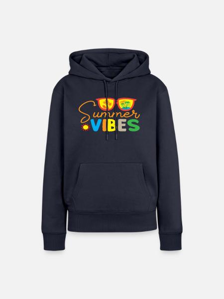 Summer Vibes - Frauen Premium Bio Hoodie - Navy