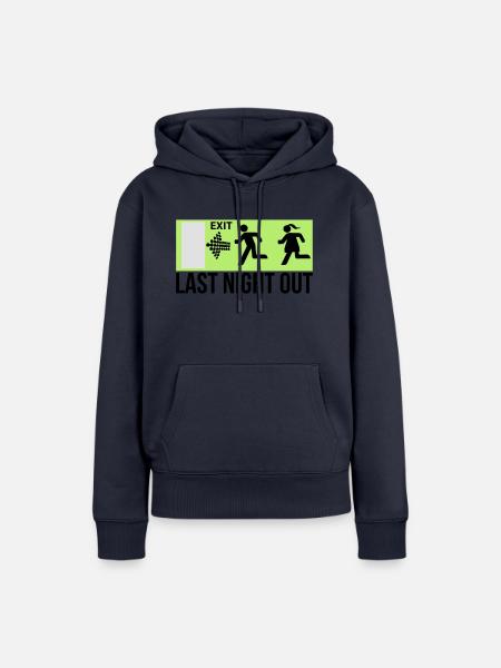 Last Night Out - Man - Frauen Premium Bio Hoodie - Navy