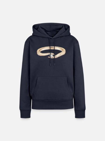 Ring - Frauen Premium Bio Hoodie - Navy