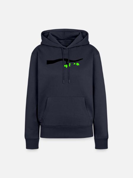ast 1 - Frauen Premium Bio Hoodie - Navy