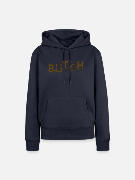 macho - Frauen Premium Bio Hoodie - Navy