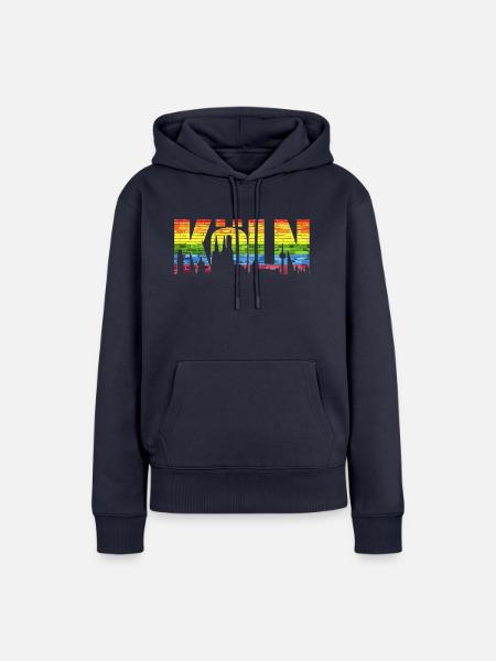 LGBT Köln Pride - Frauen Premium Bio Hoodie - Navy