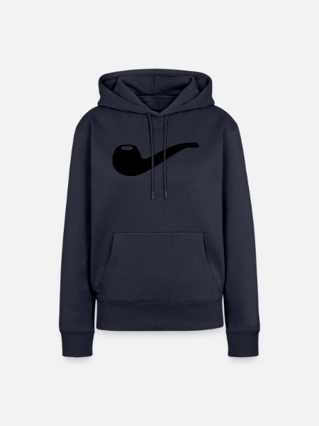 Pfeife - Frauen Premium Bio Hoodie - Navy