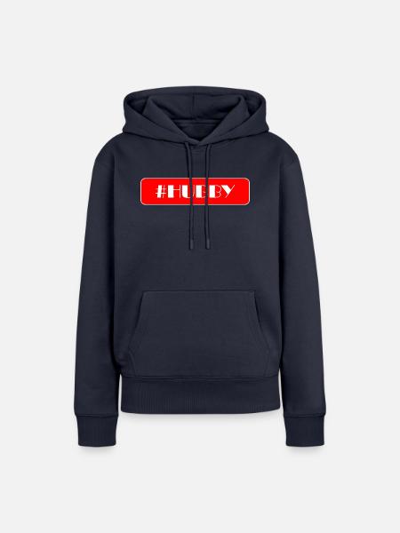 Ehemann Text - Frauen Premium Bio Hoodie - Navy