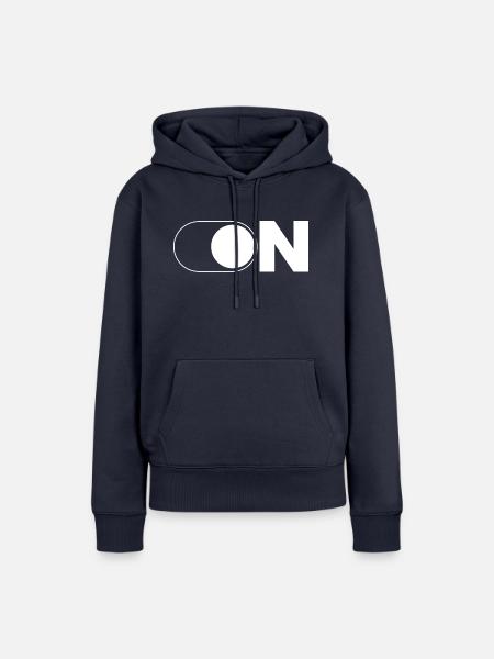 ON - Frauen Premium Bio Hoodie - Navy