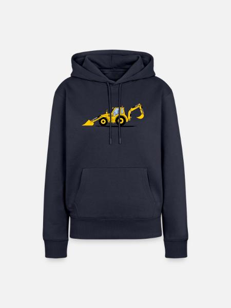 Traktor Bagger Baggerschlepper - Frauen Premium Bio Hoodie - Navy