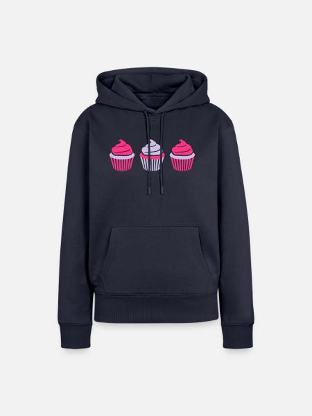 Cupcake - Frauen Premium Bio Hoodie - Navy