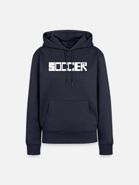 Fußball Soccer - Frauen Premium Bio Hoodie - Navy