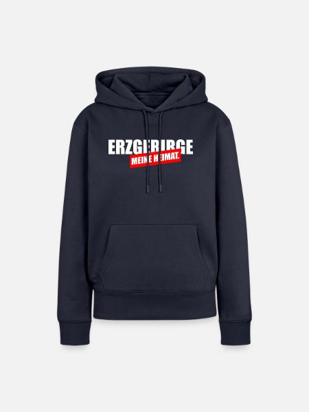Erzgebirge meine Heimat - Frauen Premium Bio Hoodie - Navy