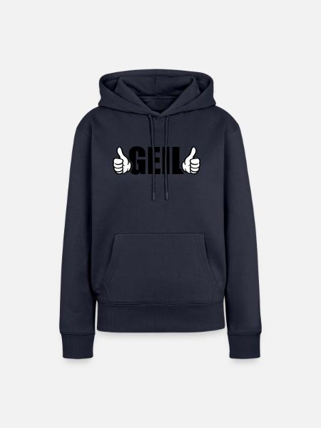 Geil Daumen Hoch - Frauen Premium Bio Hoodie - Navy