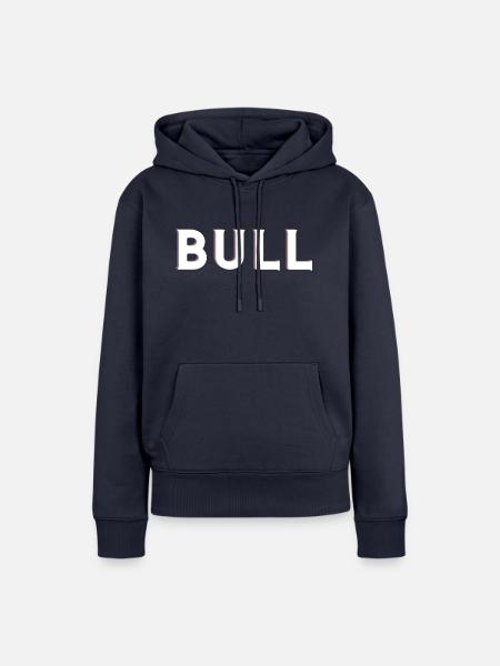 Stier, Text,Logo Design, - Frauen Premium Bio Hoodie - Navy