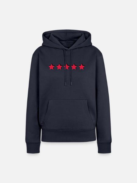 sterne - Frauen Premium Bio Hoodie - Navy