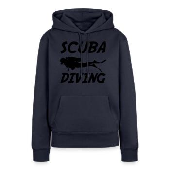 Scuba Diving - Frauen Premium Bio Hoodie - Navy - Vorne - Julia (174cm)
