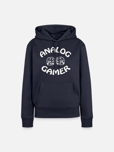 boardgame chess backgammon game night - Frauen Premium Bio Hoodie - Navy