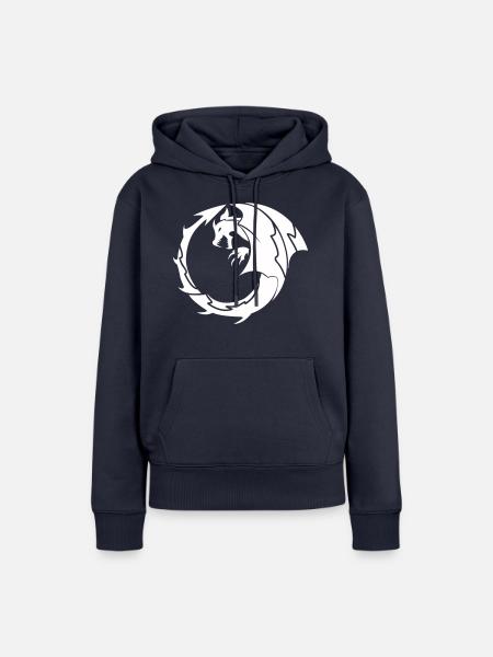 dragon - Frauen Premium Bio Hoodie - Navy