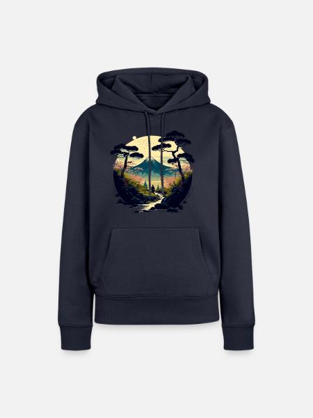 Kirschbaum - Frauen Premium Bio Hoodie - Navy