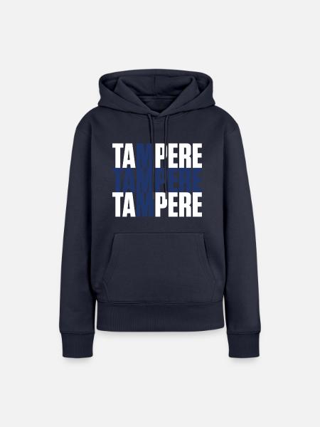 Tampere Finnland Fahne - Frauen Premium Bio Hoodie - Navy