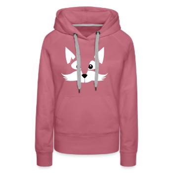 child - baby - comic - Fox - animal - fox - sly - Women’s Premium Organic Hoodie - mauve - Front - Isabella (175cm)
