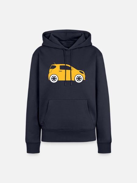 Kleine Kompaktwagen - Frauen Premium Bio Hoodie - Navy