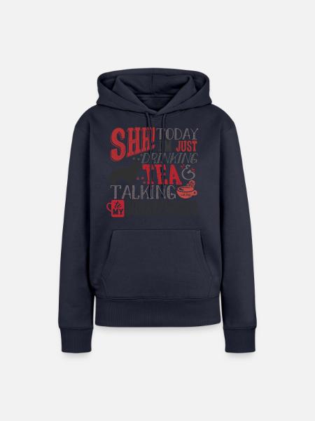 SHH Schapendoes 5 - Frauen Premium Bio Hoodie - Navy