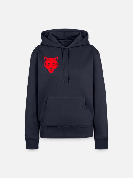 Panther Head Digitale Kunst - Frauen Premium Bio Hoodie - Navy