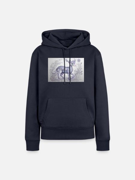 mystisches Tier 20 - Frauen Premium Bio Hoodie - Navy