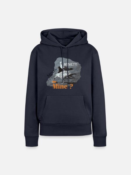 Mine Seagull - Frauen Premium Bio Hoodie - Navy
