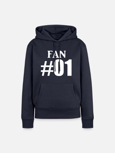 Fan Nr 1 - Frauen Premium Bio Hoodie - Navy