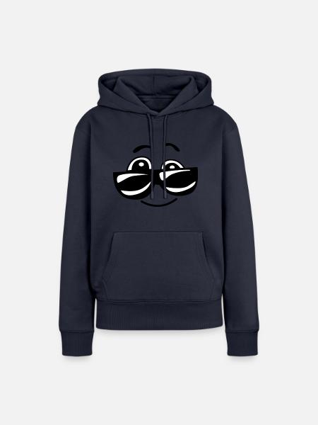 Smiley - Frauen Premium Bio Hoodie - Navy