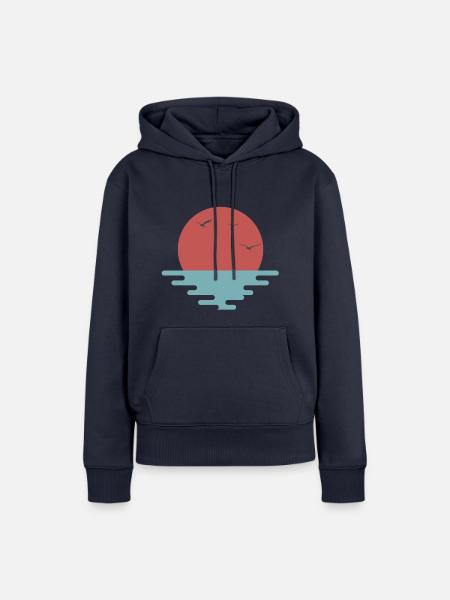 Fernweh - Reiselust - Frauen Premium Bio Hoodie - Navy