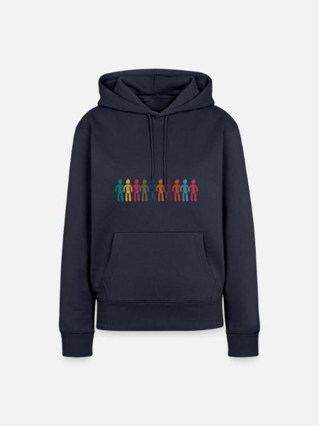 crowd - Frauen Premium Bio Hoodie - Navy