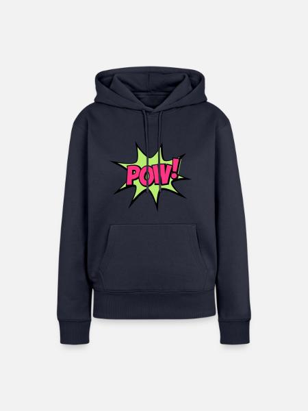 POW - Frauen Premium Bio Hoodie - Navy