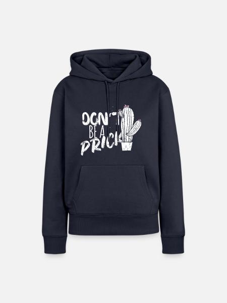 Sein kein Scheißkerl - Frauen Premium Bio Hoodie - Navy