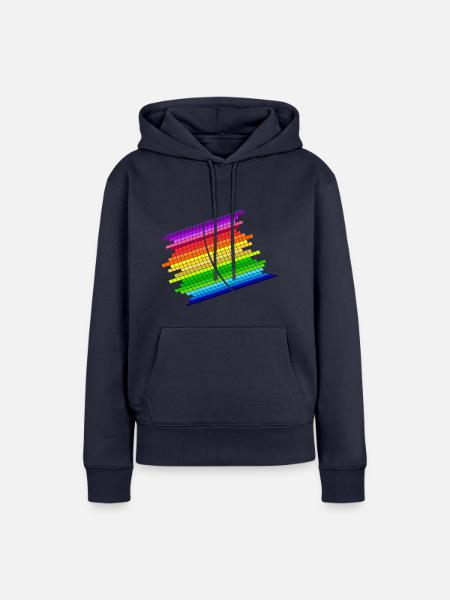 RainBow Equalizer - Frauen Premium Bio Hoodie - Navy