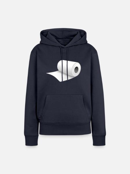 Toilettenpapier - Frauen Premium Bio Hoodie - Navy