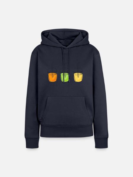 Getränke - Frauen Premium Bio Hoodie - Navy