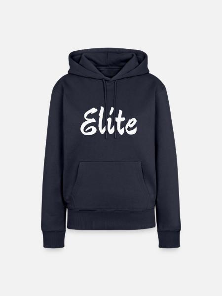 Elite - Frauen Premium Bio Hoodie - Navy