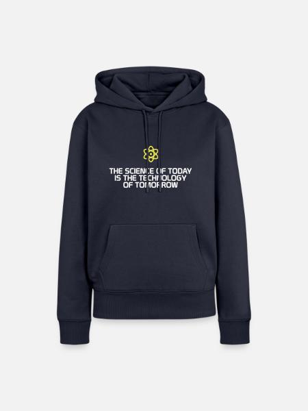Science. Wissenschaft. Geschenk - Frauen Premium Bio Hoodie - Navy