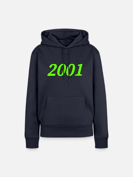 2001 - Frauen Premium Bio Hoodie - Navy