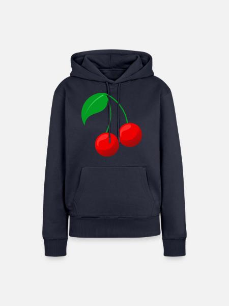 Cherry - Frauen Premium Bio Hoodie - Navy