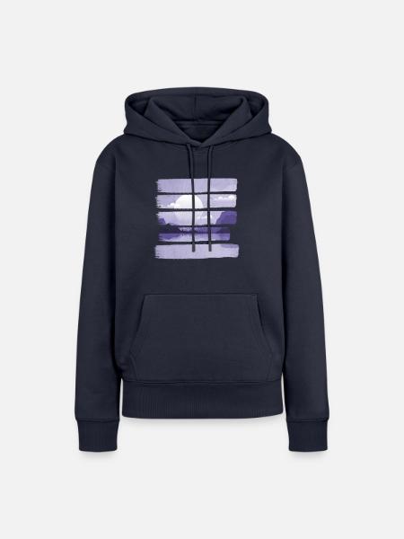 Nachthimmel - Frauen Premium Bio Hoodie - Navy