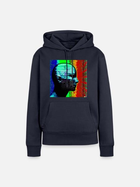 Künstliche Intelligenz - Frauen Premium Bio Hoodie - Navy