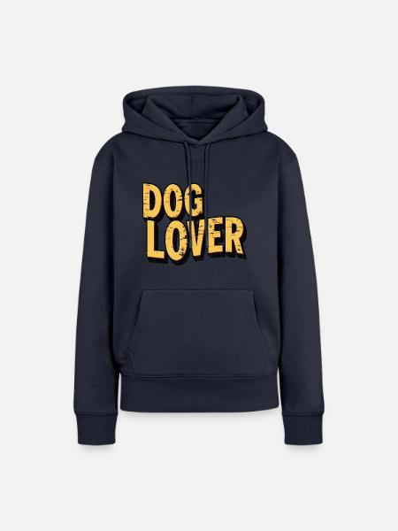 Hundeliebhaber - Frauen Premium Bio Hoodie - Navy