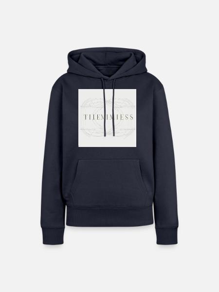 zeitloser stiel - Frauen Premium Bio Hoodie - Navy