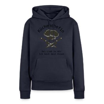 Küchenchefin - Frauen Premium Bio Hoodie - Navy - Vorne - Julia (174cm)