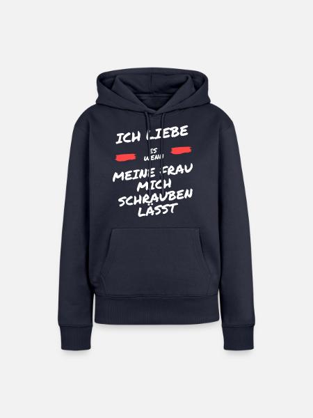 Liebes Geständnis - Frauen Premium Bio Hoodie - Navy