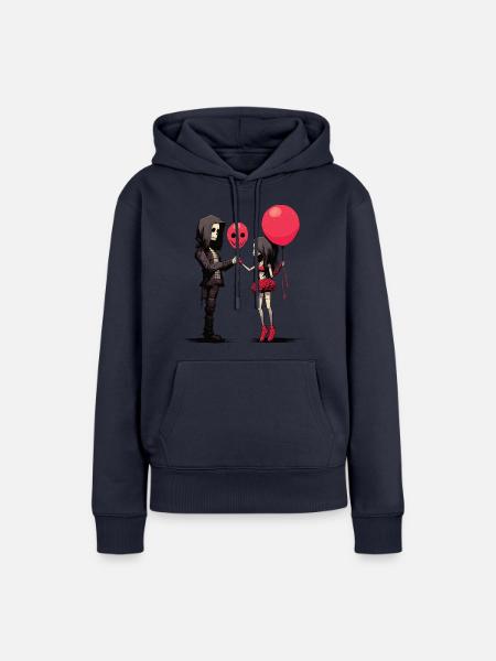 Gothic Love - Frauen Premium Bio Hoodie - Navy