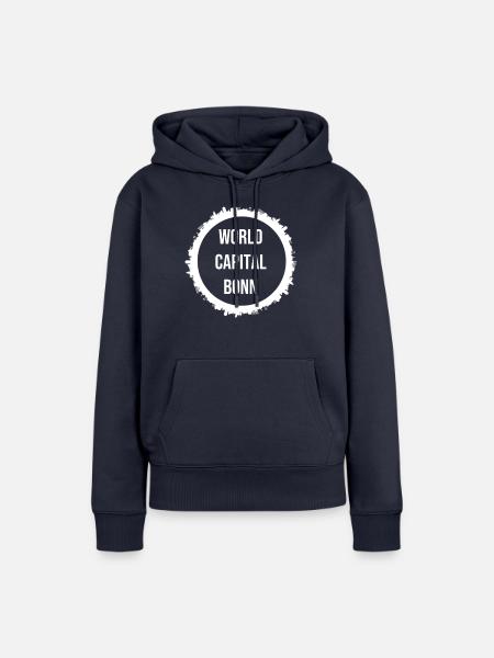 Welthauptstadt Bonn - Frauen Premium Bio Hoodie - Navy